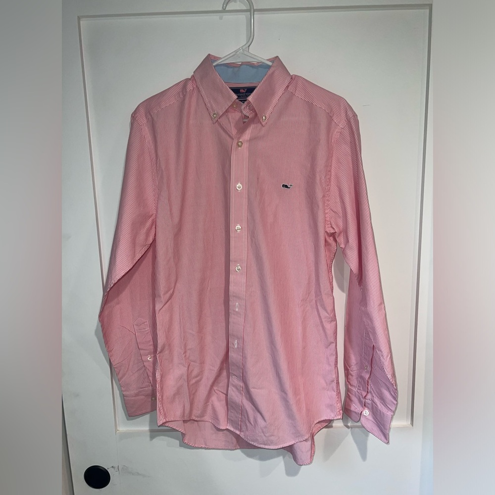 New Vineyard Vines Slim Fit Whale Button Down Mens M